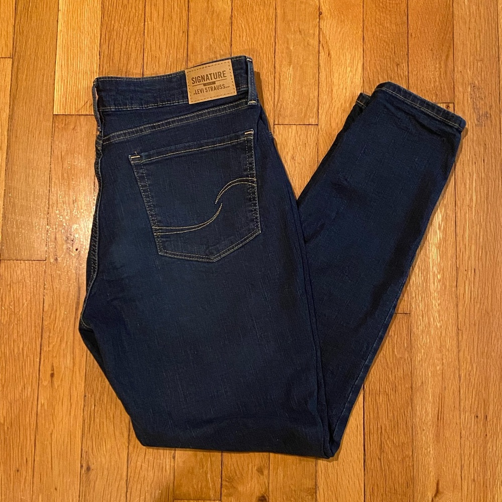 Signature by Levi Strauss Deep Indigo Skinny Jeans